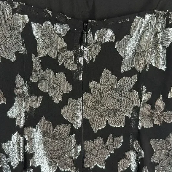 Club Monaco Silk Jacquard Slip Midi Dress Size 0 - Picture 8 of 12